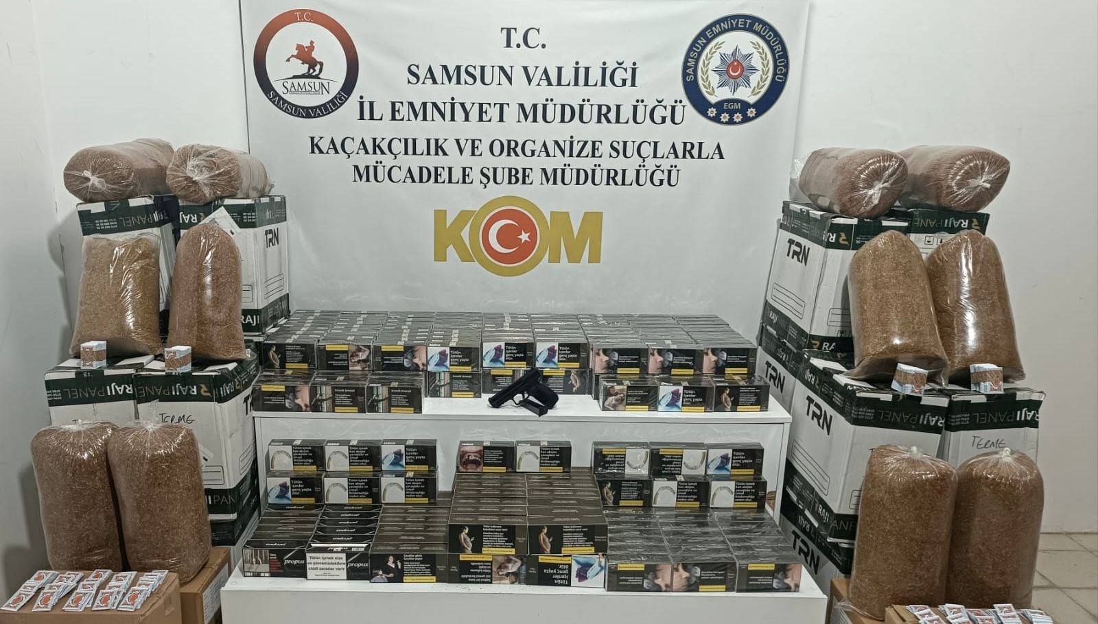 Samsun’da kaçakçılık operasyonu