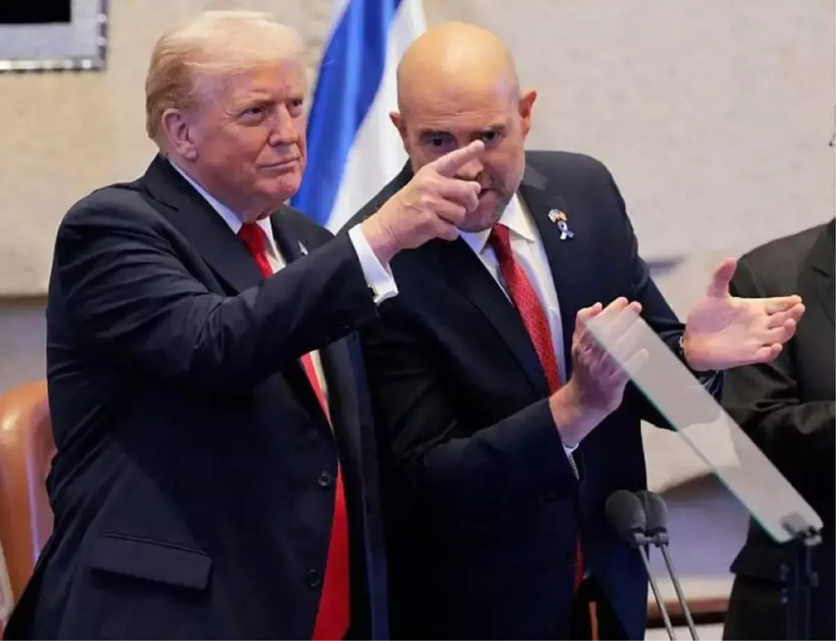 İsrail parlamentosuna hitap eden Trump, isim vermeden Cumhurbaşkanı Erdoğan’ı övdü