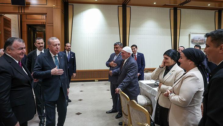 Cumhurbaşkanı Erdoğan, Dünya Ahıskalı Türkler Birliği Heyetini kabul etti