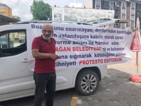 Seracılık yapan yurttaştan belediyeye su tepkisi